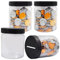 Mczcent Sparschwein Klein-4PACK, Sparbüchse Transparent für Münzen, Spardose Wenig Plastik Durchsichtig, Kleine Spardosen Piggy Coin Money Saving Bank Münzen Jar Box für Jungen Mädchen Kinder Schwarz
