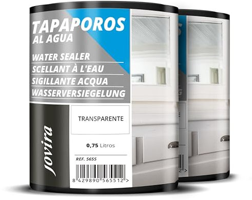 JOVIRA PINTURAS Tapaporos Madera al Agua (2x750 Mililitros)