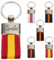 ibera gifts - Llavero Personalizado con Colores de la Bandera Española, Metal y Tela, Llaveros Personalizados y Llaveros Originales, Presentado en Bolsa de Regalo (Rojo)