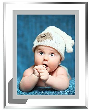 Vienrose 10 x 15 Cadre Photo en Verre Véritable Haute Résolution, Affiche des Images Horizontalement ou Verticalement pour la Table, pour Décoration de Bureau, Fête d'Anniversaire, Mariage