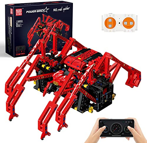 Mould King 15053 Technik Ferngesteuert Spinne Bausteine Spielzeug STEM Spider Roboter Klemmbausteine Spinnen Model Coole Geburtstagsgeschenk Für Kinder (818 Teile)
