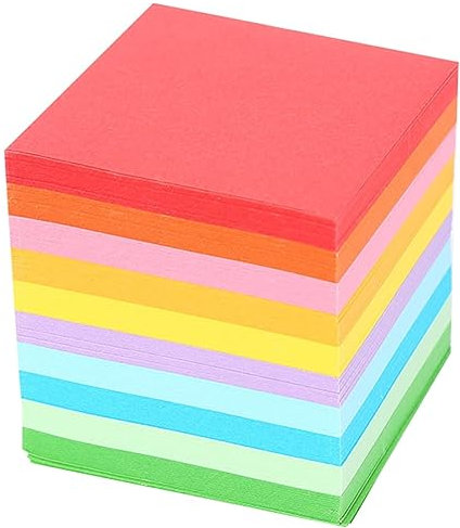 LetCart Origami Papier – 520 Stück 10 Farben 5 X 5 Cm Quadratisches Faltpapier Bunte Doppelseitige Origami Kranich Bastelbögen Origami Bastelprojekte für Karten Menüs Memos