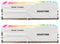 【RGB DDR4 RAM】GIGASTONE Game TURBO 32GB Kit (2x16GB) DDR4 3200MHz PC4-25600 CL16-18-18-40 Intel XMP 2.0 AMD Ryzen 1.35V UDIMM 288 Pin Unbuffered Non ECC High Performance Gaming Desktop Memory - White