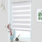 MupFup Doppelrollo Klemmfix ohne Bohren,Duo Rollo Klemmrollo Weiß 90 x 150cm(BxH), Lichtdurchlässig & Verdunkelnd Fensterrollo für Schlafzimmer, Badezimmer, Wohnzimmer Fenster und Tür