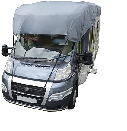 UK Custom Covers MOTORHOMETOPCOVER Bâche de toit imperméable et résistante pour camping-car Gris 6 m – 6,5 m