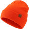 Magracy Strickmütze für Herren und Damen, Wintermütze, Unisex, mit Bündchen, Strickmütze mit Totenkopf, blaze orange, Einheitsgröße