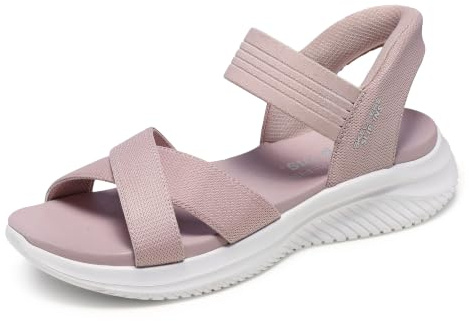 Skechers Women's Ultra Flex 3.0-Never Nice Hands Free Slip-ins Sandals, Blush, 3.5 UK