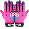 FINGER TEN American Football Receiver Handschuhe für Youth Jungen Mädchen, Torwarthandschuhe rutschfest Impact Palm Protection Outdoor Sport, Wasserdicht Gloves Fit Kinder Alter 5-14 (Rosa, L)