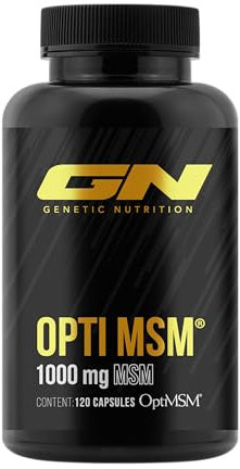 GN Laboratories OptiMSM® Kapseln – Hochdosierte 2000 mg Methylsulfonylmethan (MSM) Pulver pro Tagesdosis – Vegan, Ohne Magnesiumstearat – 120 vegane Kapseln, Made in Germany