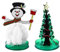 KICHOUSE 2St Spielzeug zum Stressabbau Kinderspielzeug blühender Papierweihnachtsbaum wachsender Weihnachtsbaum Spielzeuge Weihnachten Schneemann Spielzeug Geschenk