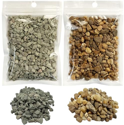 Attuslla Sand Tisch Landschaftsbau Steine Miniatur Fels Landschafts Felsen Miniatur Basisset für Miniatur Tabletop Spiele Modelleisenbahn Geländeb, Color Mixto y Gris