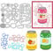 BENECREAT Fruit Sparkling Drinks Theme Cutting Stencil, Geprägte Schablone mit Zitrone, Ananas und Orange Motiv Dekoration für DIY Scrapbooking, Fotoalben und Grußkarten, 0,8 mm Dick