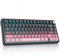 SOLIDEE mechanische Gaming Tastatur 75 Prozent mit Knopf,Bluetooth 5.0/2.4GHz/USB-C Gasket Mount Side Engraved Tastatur,hot-swap-fähige Tastatur mit South Facing RGB Hintergrundbeleuchtung(Sunset)