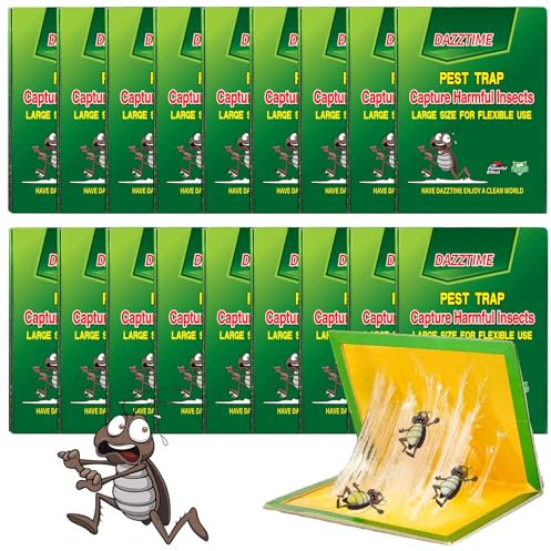 Trappole per Scarafaggi Blatte,18 Pezzi Trappola per Scarafaggi,Trappole per Scarafaggi e Blatte,Scarafaggi Disinfestazione Casa,per Casa,Cucina,Soggiorno,Bagno,Camera da Letto