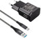 Cargador Samsung Carga Rápida, USB y Cable Nylon Tipo C 2M Para Galaxy A15 A14 A13 A10 A04s A55 A54 A50 A35 A34 A33 A25 A23 A20 A53 S10 S9 S20 Plus M13 M34 5G