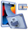 Ambison for iPad 9th 8th 7th Generation Case, iPad Case 10.2'' Shockproof Sturdy Full-Body Drop Protection Frosting-Anti-Slip with 360 Rotating Hand Strap/Pencil Holder/Stand, 2021/2020/ 2019, Blue