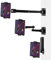RUIFUO Tablet Wall Mount Bracket for 4-13,360°Rotatable Retractable 10-45cm, iPad、Samsung Tab Holder Wall for Business and Home, Exercising in the Living room and Cooking in the Kitchen (BLACK)