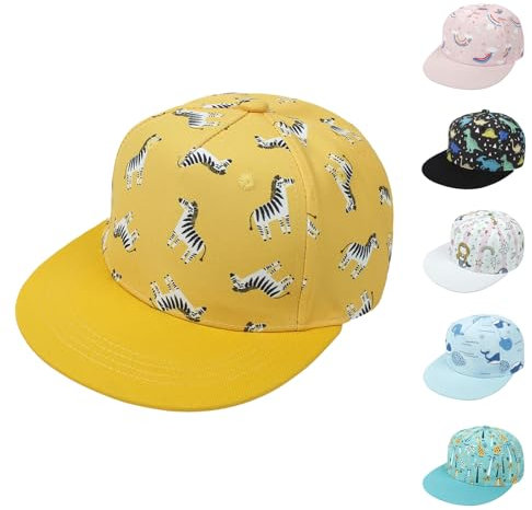 QIYIENDIAN Kinder Baseballkappe Einstellbare Mützen Hut Sonnenschutz Kleinkind Sonnenhüte für Baby Mädchen Jungen (Zebra, 2-4Y)
