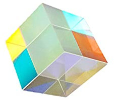 IkErna Optisches Glas, Würfelprisma, Rgb-Dispersionsprisma, 1,5 X 1,5 X 1,5 Cm, Für Physik Und Dekoration, Gleich