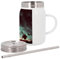 Mug Isotherme en Inox avec Couvercle et Paille - Jeux Video Boss Level 666 Geek Nerds - 500 ml - Tasse Thermo