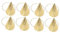 UPKOCH 8st -goldparty-hut Goldene Kegelhüte Goldpartyhut Goldene Partyhüte Leuchtstab Glühen Geburtstagskronen Für Kinderklassenzimmer Geburtstagshut Kappe Feier Neon Seil