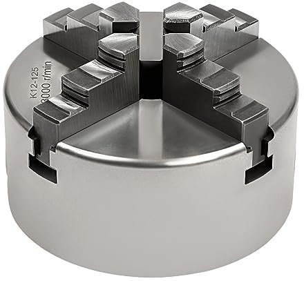 Drehfutter,4 Backenfutter Vierbackenfutter Drehbank Drehfutter Drehbankfutter Selbstzentrierende Drehmaschine Chuck, FüR Drehmaschine (125MM)