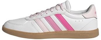 Adidas Damen BREAKNET Sleek Shoes, FTWR White/Clear pink/Bliss pink, 38 EU