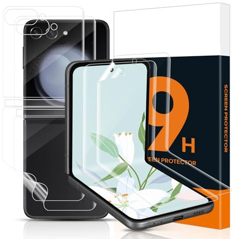 Carantee 2 Pièces Verre Trempé pour Samsung Galaxy Z Flip 6 5G, Doux TPU Film Protection écran Compatible avec Galaxy Z Flip 6 Verre Protection, Haut Définition Doux Vitre Protection