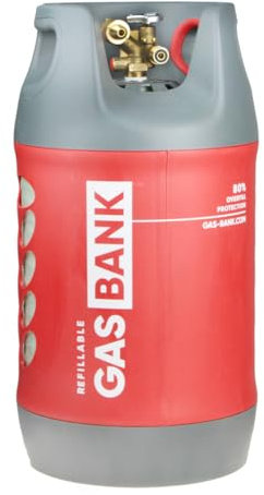 ZaTeChS Bouteille de gaz de camping LPG 11 kg avec soupape multiple + tuyau de 1,5 m avec raccord de 3/4 et DISH pour le ravitaillement en LPG - Kit pour camping-car, barbecue