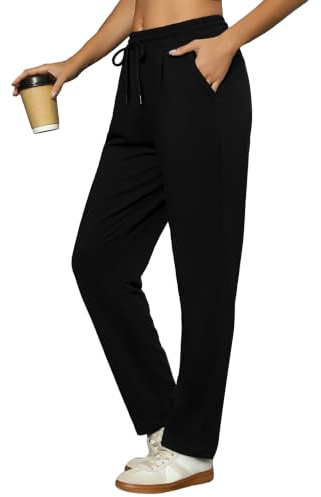 Litherday Joggers for Women Tracksuit Bottoms Sweatpants Lounge Pants S-XXL | Jogging Bottoms for Women Elasticated High Waist Casual Workout Comfy Stretch Straight Joggers Bottom with Pocket