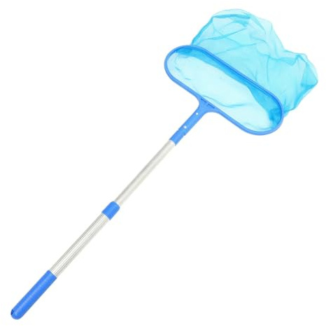 WUYXTO Pool Skimmer Net Abnehmbare Teleskop Pole Einstellbare Versenkbare Stange Feine Mesh for Schwimmen Whirlpool Für Teich