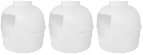 SIXRUN Cat Box, Flower Pot, Spacious Cat Box Included for Indoor Home Decoration, Made of PP (White)