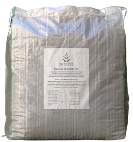 ORTOZEN Humus di Lombrico 10 Kg – Ammendante Organico Naturale, Migliora la Fertilità del suolo e lo Sviluppo delle Piante - Concime per Orto, Alberi da Frutto e Piante Ornamentali