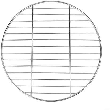 Parrilla redonda de acero inoxidable, red portátil para barbacoa al aire libre para parrilla de carbón, rejilla de cocción de malla resistente de repuesto para camping y picnic (38 cm)