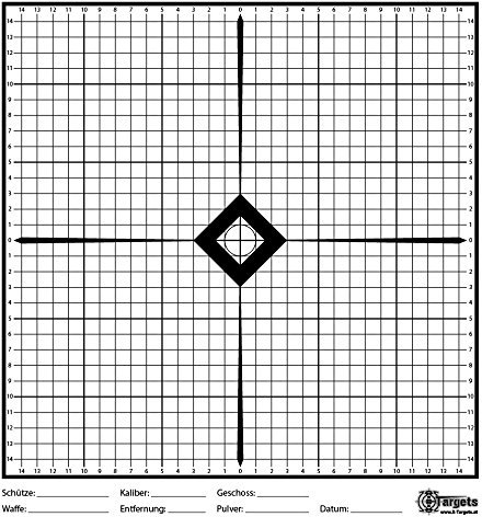 X-Targets Einschießscheiben / 33x35 cm/Papier 170g/m² (20 Stück)