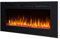 BALDERIA Elektrokamin Fiamma 48 | Elektrischer Einbaukamin mit 3D-Flammeneffekt | Elektro Heizung 2000W, LED-Beleuchtung | Kamin mit Fernbedienung, Timer, Startsteuerung & Thermostat | Schwarz