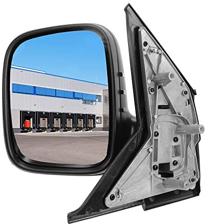 BESTPRICE 1x Elektrischer Außenspiegel links Seitenspiegel asphärisch Kompatibel mit VW MULTIVAN T5 (7HM, 7HN, 7HF, 7EF, 7EM, 7EN), TRANSPORTER T5 Bus (7HB, 7HJ, 7EB, 7EJ), TRANSPORTER T5 Kast