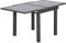 Outsunny Table Extensible de Jardin Grande Taille dim. dépliées 160L x 80l x 75H cm Aluminium Gris foncé Plateau Verre trempé Noir