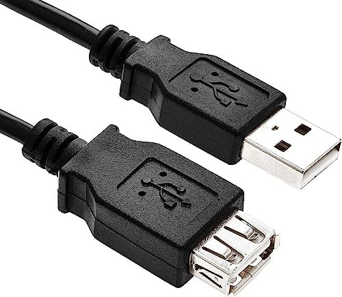 JAFSAL ONLINE USB 2.0 High Speed Cable Extension Lead A Plug to A Socket Black (0.5 Meter)