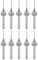 sourcing map PCB Forets 0.8mm Carbure Tungstène Carbure Rotatif Outil Bijoux CNC Gravure Imprimer Circuit Planche Micro Forets 1/8 Pouce Queue 10Pcs