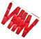 SCSpecial Tanzbänder mit Zauberstäben 4m Rhythmic Gymnastics Ribbon Dance Streamer für Kinder Baton Twirling - Rot