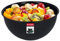 KADAX Bol en plastique, saladier, bol à mélanger empilable, bol en plastique, bol de cuisine, bol de service rond pour cuisine, salade, pâte, passe au lave-vaisselle (0,5L, anthracite)