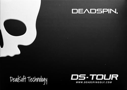 Deadspin Golf - DS Tour Golf Balls - Premium 3 Piece Matte Urethane Golf Balls - DeadSoft Core - 75% Compression - 316 Dimple Pattern - Matte Black - 12 Count