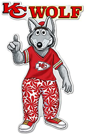 Rico Industries NFL Kansas City Chiefs Wimpel, Maskottchenform, Dekoration für Zuhause und Wohnzimmer, weicher Filz EZ zum Aufhängen