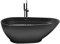Badewanne freistehend Walnussform modern schwarz matt 173 x 82 cm Guiana