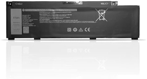 266J9 0M4GWP M4GWP 0PN1VN PN1VN Batterie de rechange pour ordinateur portable Dell G3 3590 3500 G5 5500 5505 Inspiron 5490 Series 11,4 V 51 Wh 4255 mAh