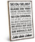 ARTFAVES® Wandbild Holzschild mit Spruch - Sei du selbst - Mache Fehler und lerne - Türschild Retro Vintage Deko Bild Geschenk - Glücklichsein, Achtsamkeit