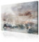 decomonkey Bilder Abstrakt 90x60 cm 1 Teilig Leinwandbilder Bild auf Leinwand Vlies Wandbild Kunstdruck Wanddeko Wand Wohnzimmer Wanddekoration Deko Aquarelle Modern Grau Beige