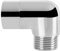 NearMoon Shower Elbow Adapter, Solid Brass 1/2 Shower Arm Extension for Connecting Shower Head, 90 Degree (Chrome Finish)