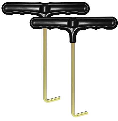 OK5STAR 2 Stück Trampolin Federwerkzeug Federabzieher Haken Kit Trampolin T-Haken Abzieher für Federn